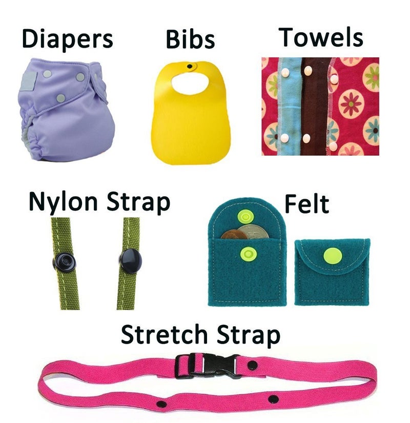 BetterJonny 150 Sets KAM Snaps + Storage Container, BetterJonny White & Black Size 20 T5 Plastic Button Sewing Fasteners Punch Poppers Buttons for for Cloth Diaper Bibs Unpaper Towels Nappies Mama Pads - Image 4